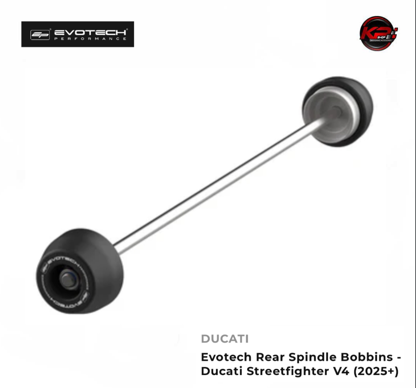 กันล้มหลัง Evotech Rear Spindle Bobbins - Ducati Streetfighter V4 (2025+)