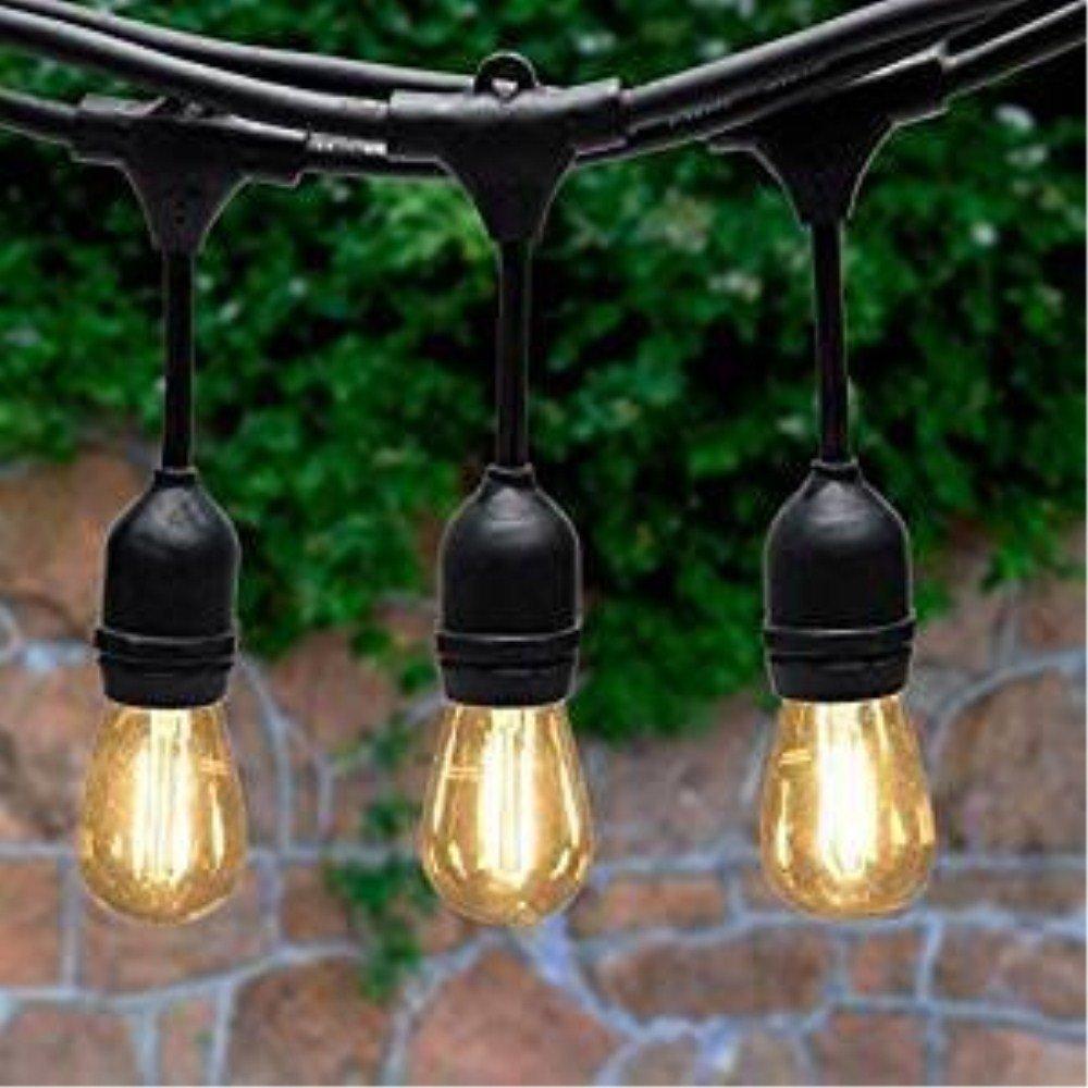 [ ฟรีปลั๊กไฟกันน้ำ ] สายไฟเเพรขั้วระย้า ยาวพิเศษ 10 เมตร/50 เมตร/100 เมตร ขั้ว E27 คุณภาพเกรดAAA งานมอก. สายสีดำ กันน้ำ ไฟห้อยหรือสายไฟหลอดปิงปอง สำหรับไฟประดับตกเเต่งสวน ไฟคริสมาส โรงเเรม งานเเต่ง ร้านอาหาร ปีใหม่ เทศกาลต่างๆ ( เฉพาะสายไฟ )