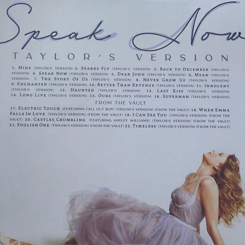แผ่นเสียง Taylor Swift - Speak Now (Taylor's Version) 3 x Vinyl, LP, Album, Orchid Marbled มือหนึ่ง ซีล