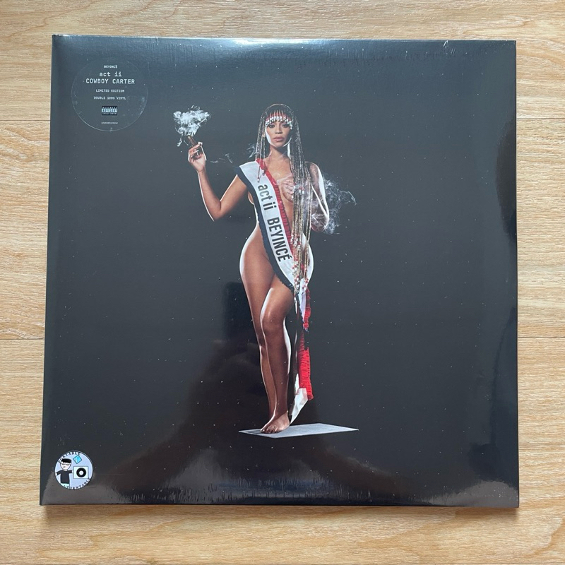 แผ่นเสียง Beyoncé - Cowboy Carter 2 x Vinyl, LP, Album, Limited Edition, "Beads" (Black) Cover ,มือหนึ่ง ซีล