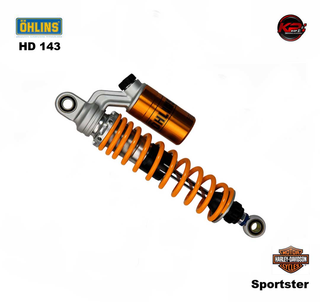 โช๊คอัพหลัง OHLINS HD 143 (336 mm, yellow springs) Harley-Davidson Sportster