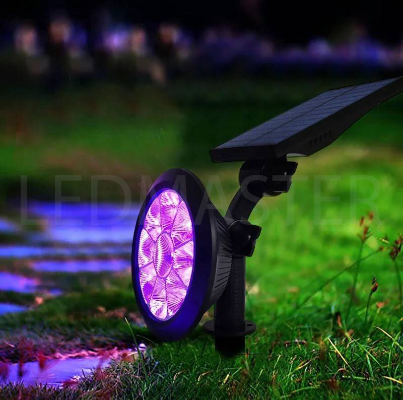 NEW ส่องไกล3-5ม.] ไฟสนามโซล่าเซลล์ รุ่น3in1/2เเสง/เเสงรวม *งานส่งห้าง* ไฟส่องต้นไม้แบบปักดิน ไฟตกแต่งสวน ไฟทางเดิน Solar