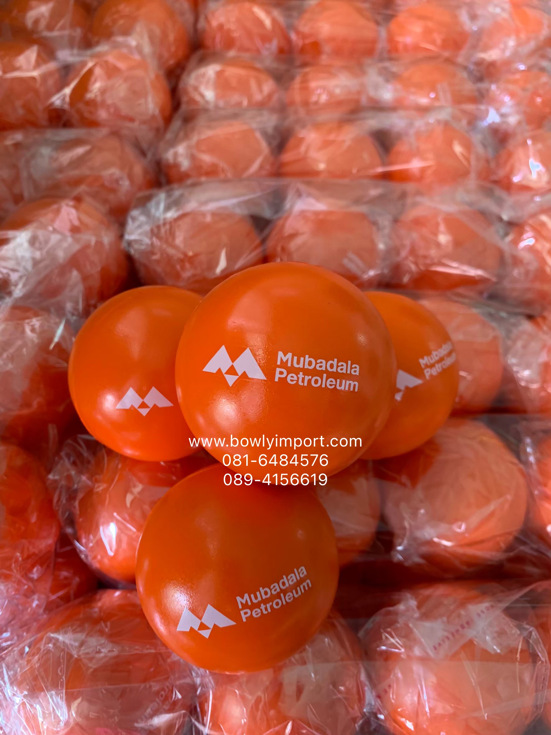 ผลิตลูกบอลบีบ บริหารมือ พร้อมโลโก้