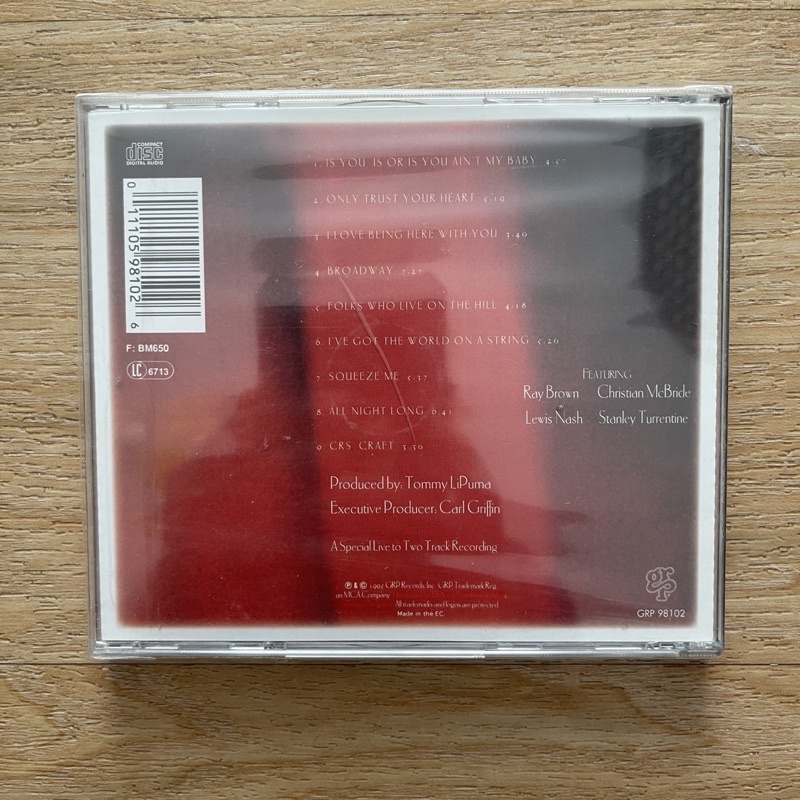 CD ซีดีเพลง Diana Krall : Only Trust Your Heart แผ่นแท้ ใหม่ ซีล