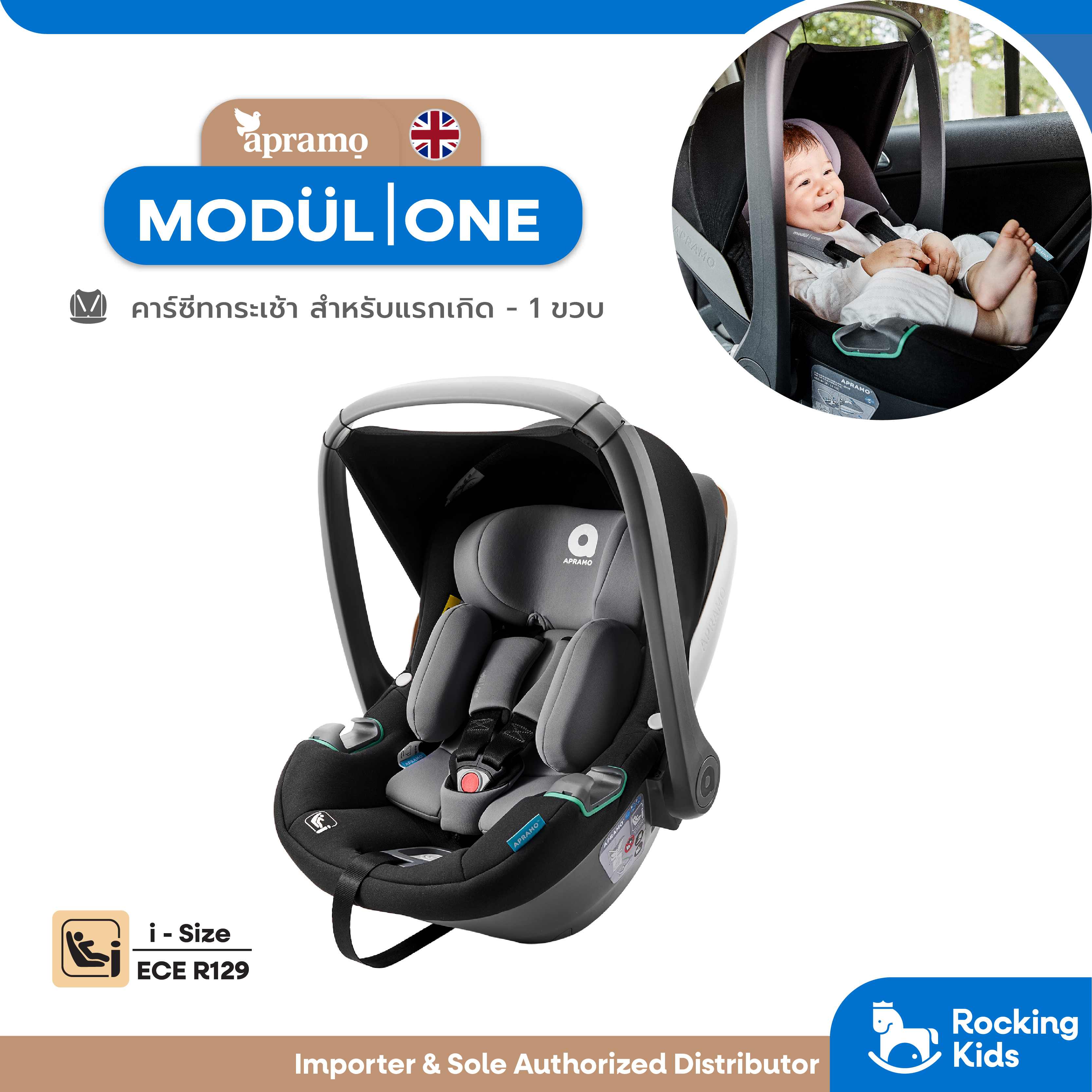 APRAMO รุ่น Modül | one คาร์ซีทกระเช้า สำหรับแรกเกิด - 1 ขวบ