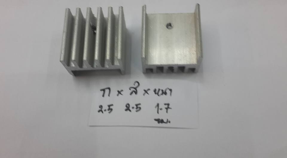 ขาย HEATSINK ฮีทซิ้งรุ่น861 สีขาว ก2.5Xส2.5Xหนา1.7cm ฮีทซิ้ง861 ฮีทซิ้ง ยี่ห้อ ราคา ตัวละ . . . หน่วย บาท