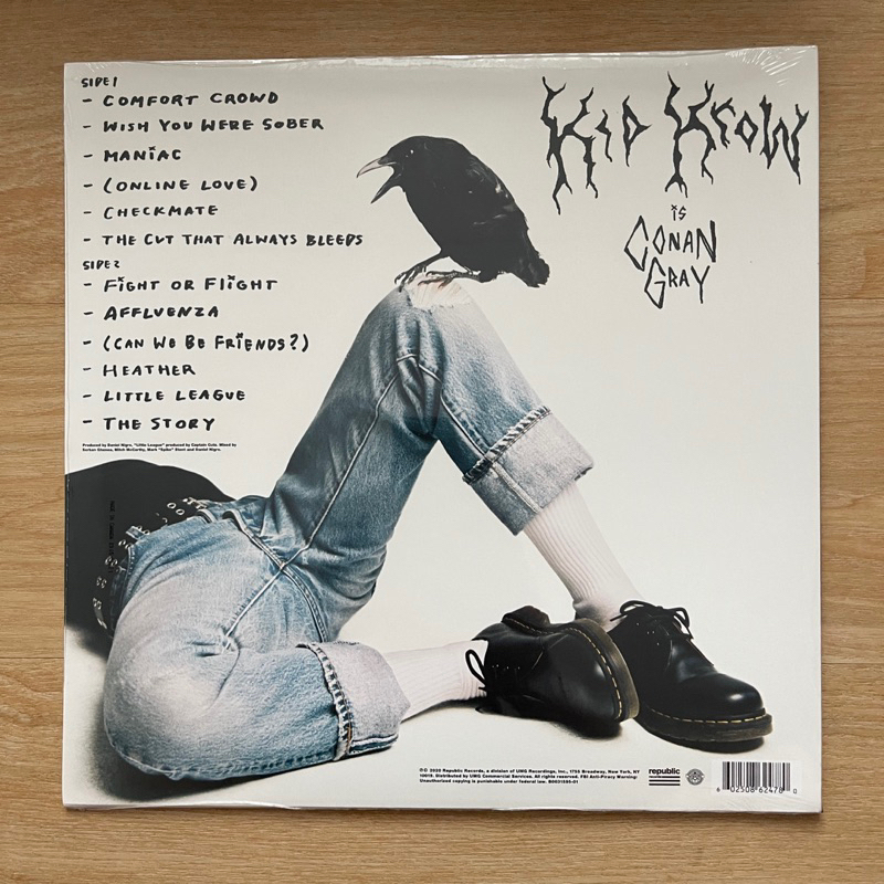 แผ่นเสียง Conan Gray - Kid Krow , Vinyl, LP, Album, Smoky Gray ,แผ่นเสียง มือหนึ่ง ซีล