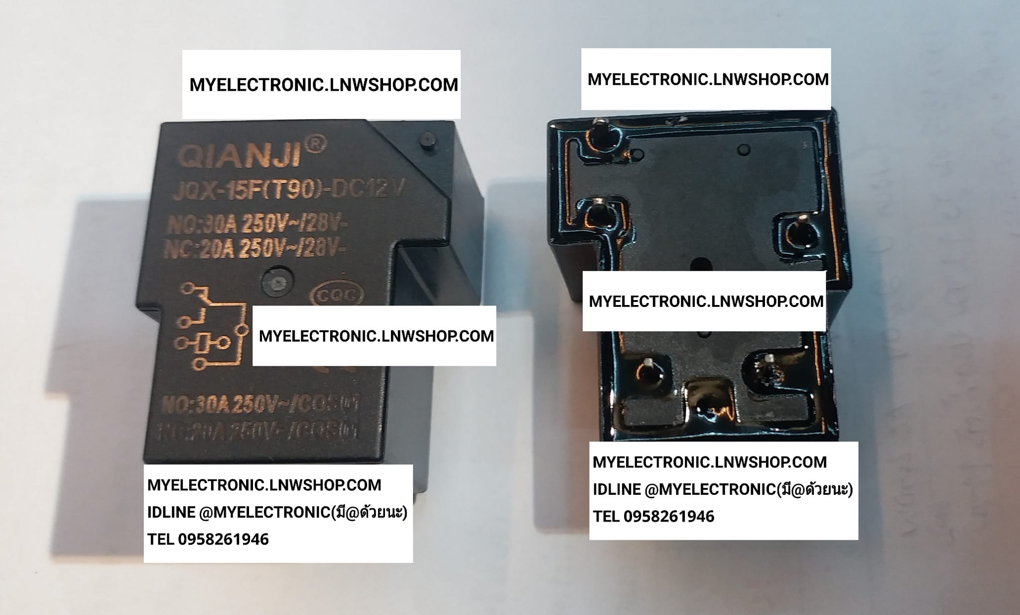 ขาย , JQX-15F(T90) , DC12V , ยี่ห้อ , JQX , รีเลย์ , คอลย์ , 12V5ขา , 30A250V , รีเลย์12V5ขา , รีเลย์5ขา, ราคา , ตัวละ , . . . หน่วย , บาท