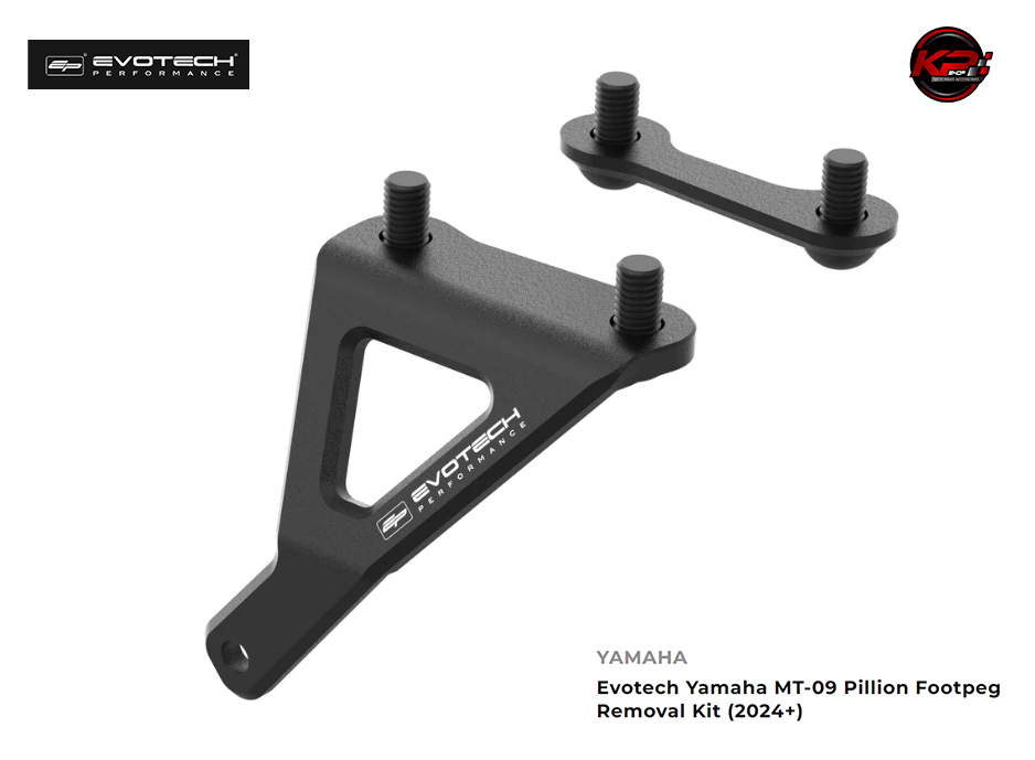 อุดพักเท้า Evotech Yamaha MT-09 Pillion Footpeg Removal Kit (2024+)
