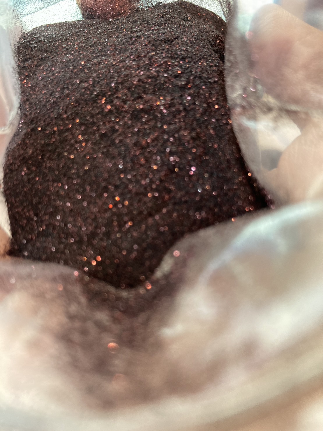 ผงกลิตเตอร์ ผงกากเพชร สีน้ำตาล ขนาด50กรัม