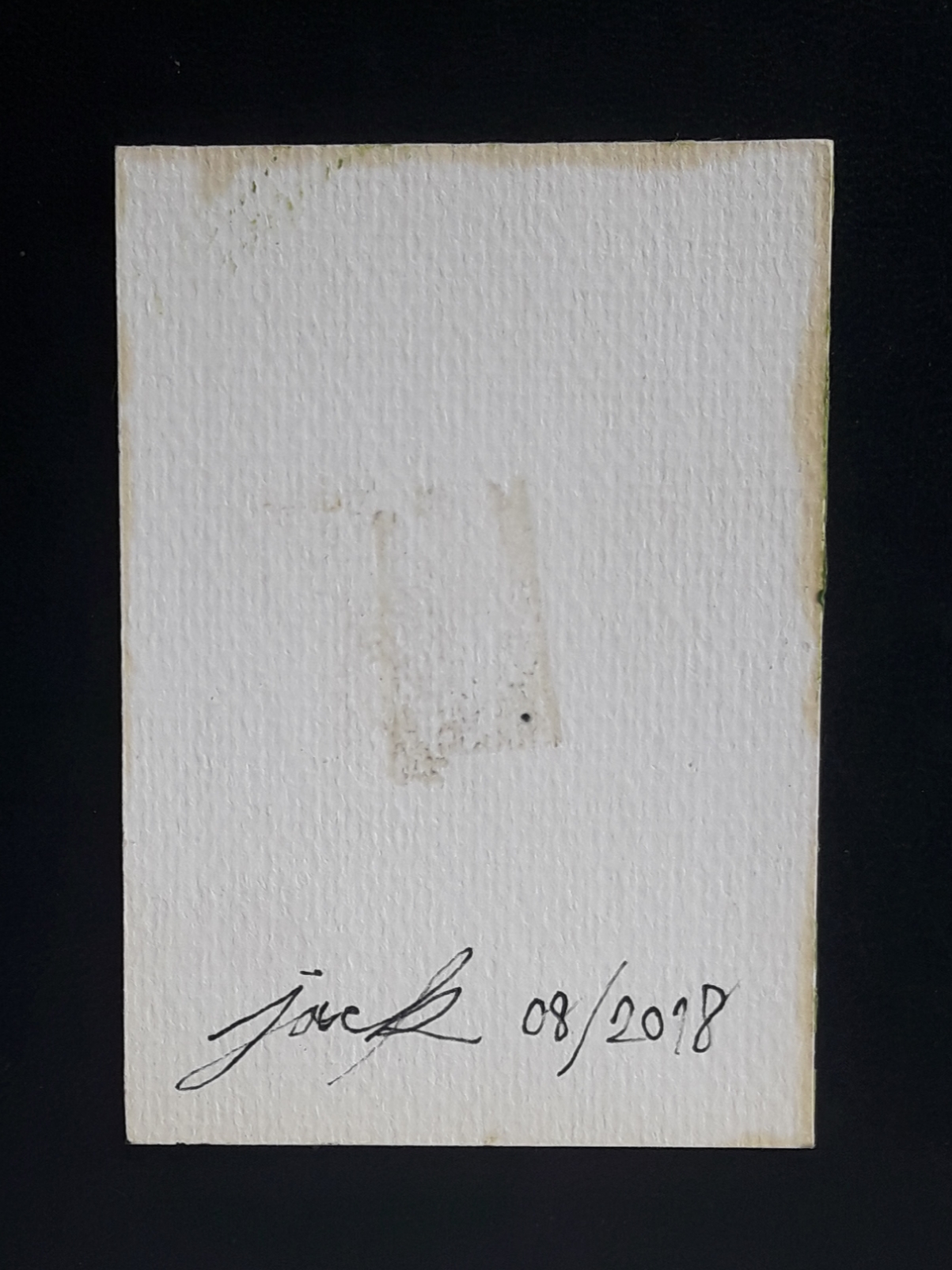 ACEO-ฺCheetah cub ภาพวาดสีน้ำมัน บนกระดาษ 300 แกรม ขนาด 2.5 x 3.5 นิ้ว