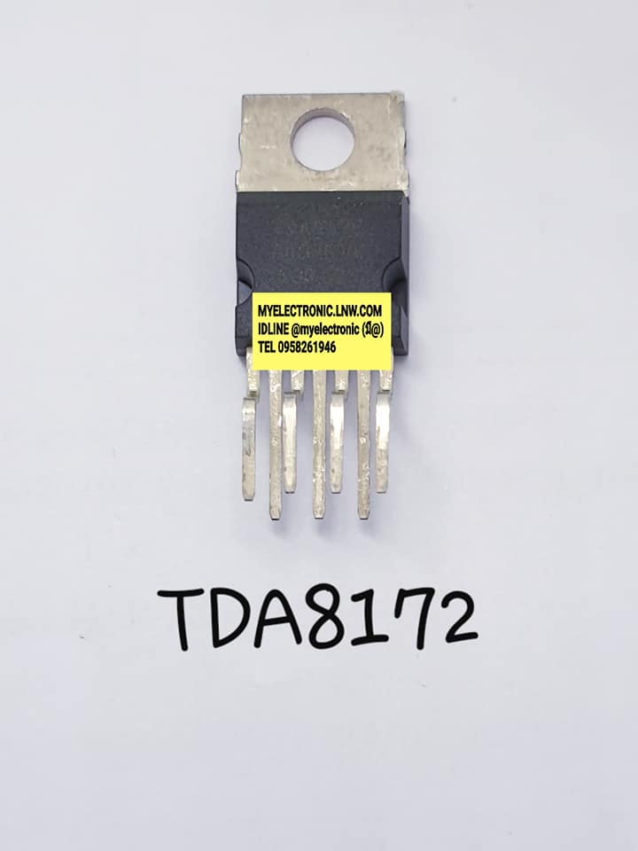 ขาย TDA8172 ไอซี TDA8172 ตัวถังTO-220/7ขา ยี่ห้อSGS-THOMSAN ST-THOMSAN ราคา ตัวละ . . . . หน่วย บาท