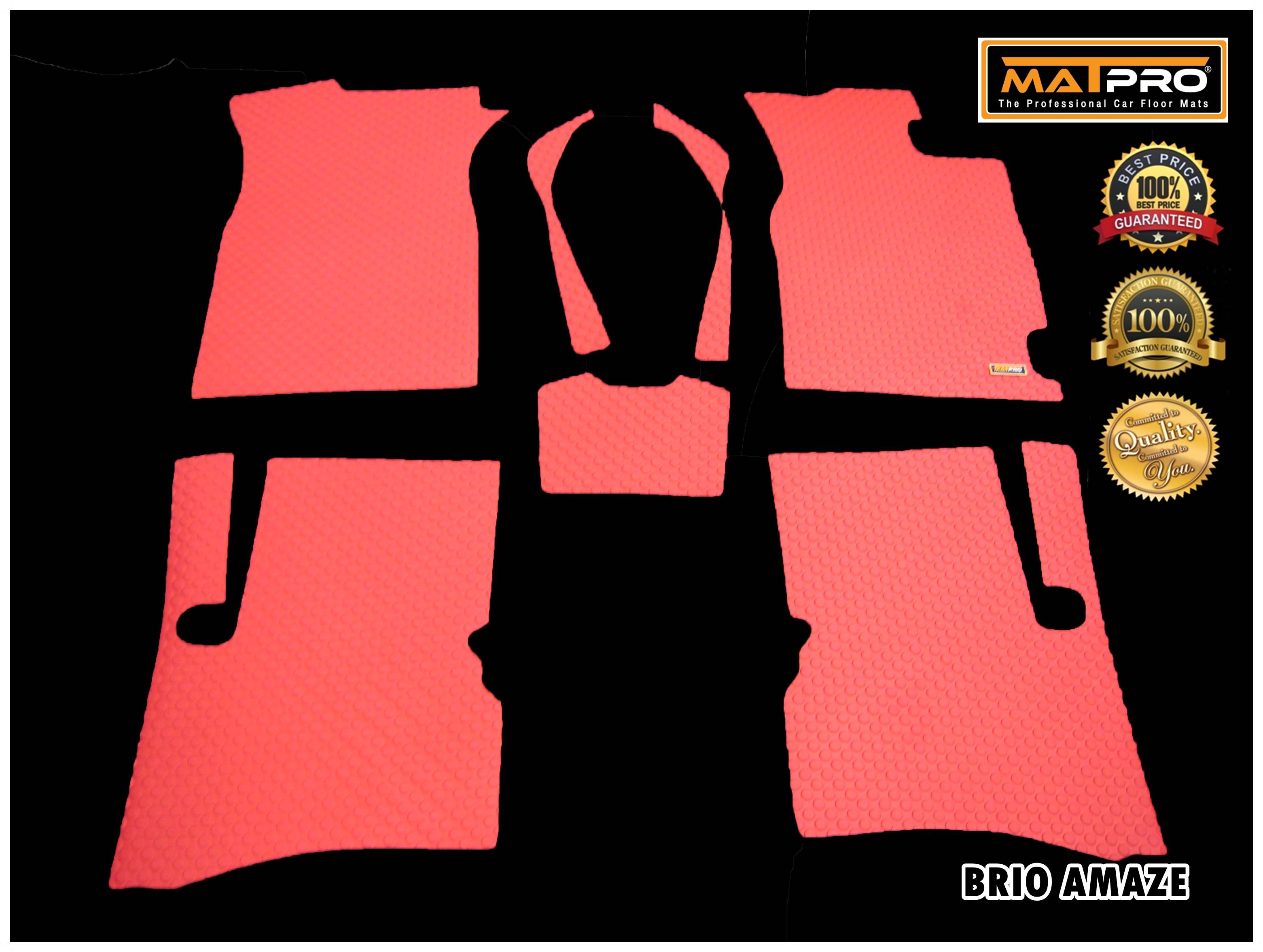 พรมปูพื้นเข้ารูป 100% ลายกระดุม สำหรับรถ รุ่น BRIO AMAZE 2013