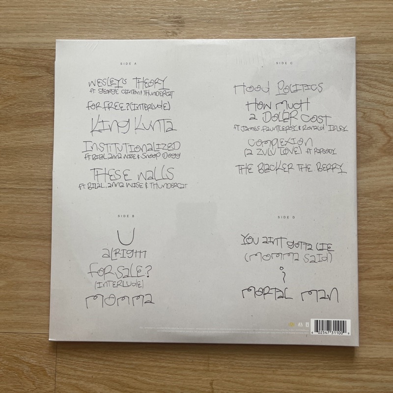 แผ่นเสียง Kendrick Lamar - To Pimp A Butterfly , 2 x Vinyl, LP, Album, Gatefold EU มือหนึ่ง ซีล