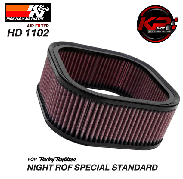 กรองอากาศ K&N HARLEY DAVIDSON NIGHT ROF SPECIAL STANDARD (HD 1102)