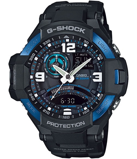 Casio G-Shock นักบิน GRAVITYMASTER รุ่น GA-1000-2BDR