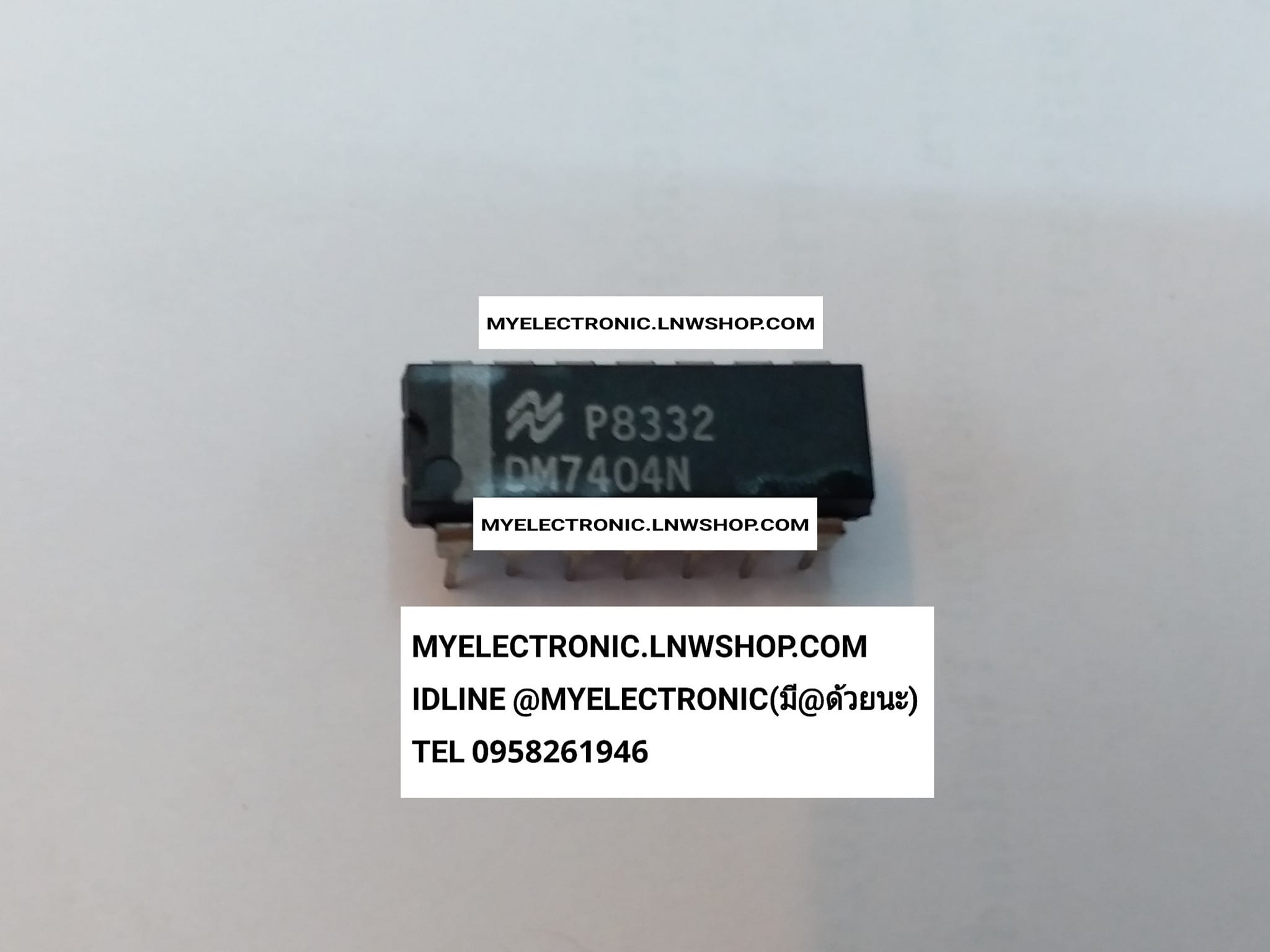 ขาย DM7404N ไอซี7404 IC7404 ตัวถัง DIP-14ขา ยี่ห้อ NATIONAL เนชั่นแนล ของแท้ ไอซี IC 7404 ชนิด TTL ราคา ตัวละ . . . . หน่วย บาท