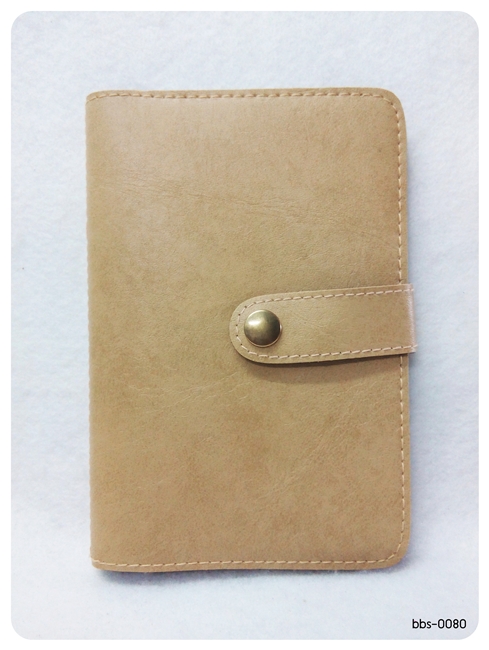 กระเป๋าใส่สมุดบัญชีฯ (6.5") สีครีม กึ่งเงา
