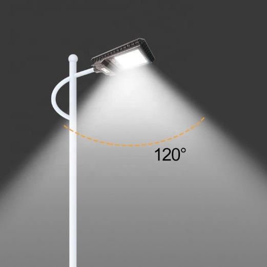 NEW 2019 เเท้ 100% สว่างยันเช้า !! โคมไฟถนนโซล่าเซลล์ 60W สว่างกว่าเดิมด้วยเม็ดไฟ led 280 หลอดในโคม มีระบบ PIR SENSOR สามารถปรับความสว่างคงที่ได้ ควบคุมการใช้งานด้วยรีโมท ฟรี ! ขายึด น็อต รีโมท ไฟถนนพลังงานเเสงอาทิตย์ รุ่น JD-Solar Streel light 4 Head