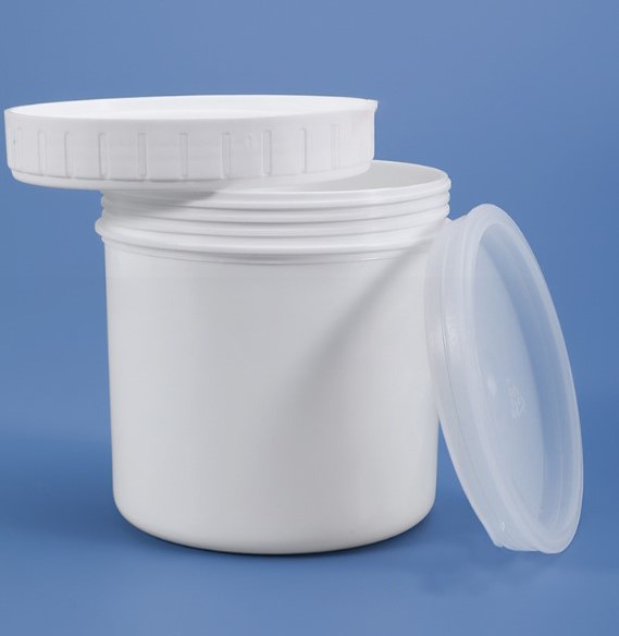 กระปุกพลาสติกพร้อมฝาด้านใน HDPE ขนาด 1000 กรัม