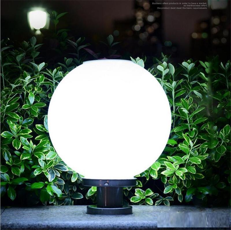 Solar Wall Lamp ! โคมไฟหัวเสาโซล่าเซลล์ ทรงกลม 30 CM / 12นิ้ว เเสงขาว โคมไฟพลังงานเเเสงอาทิตย์ เหมาะสำหรับใช้ติดเป็นโคมไฟหัวเสาโซล่าเซลล์หน้าบ้านหรือทางเดิน จำนวน 1 ชิ้น