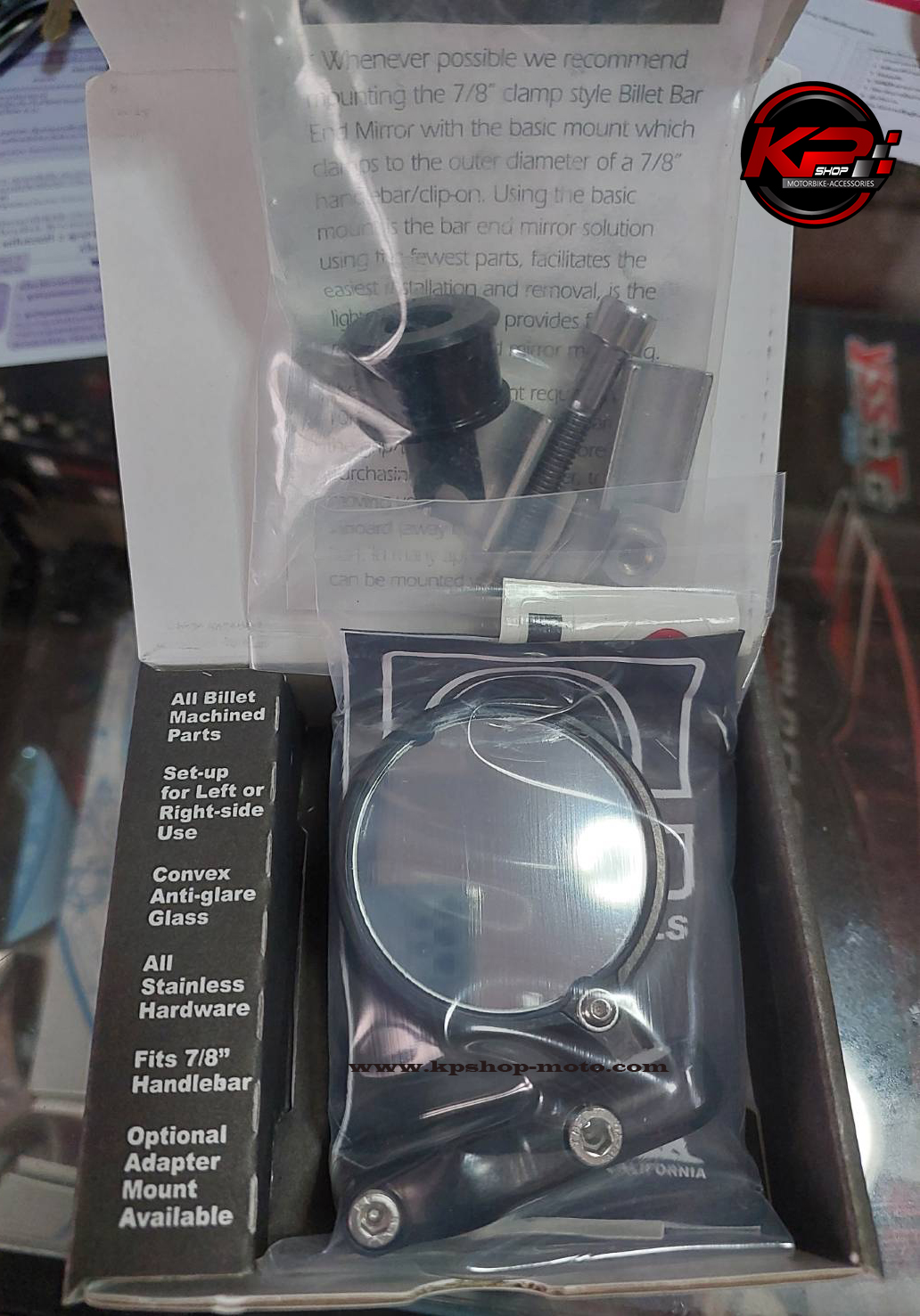 กระจกแต่ง CRG ทรงกลม ขนาด 2 นิ้ว