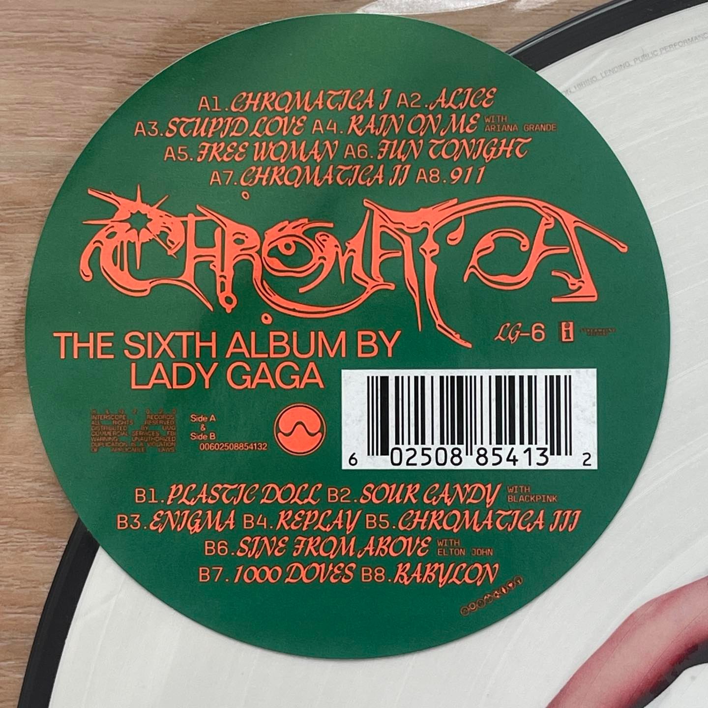 แผ่นเสียง Lady Gaga– Chromatica . **Limited Edition, Picture Disc,Vinyl, LP, Album,แผ่นเสียง มือหนึ่ง