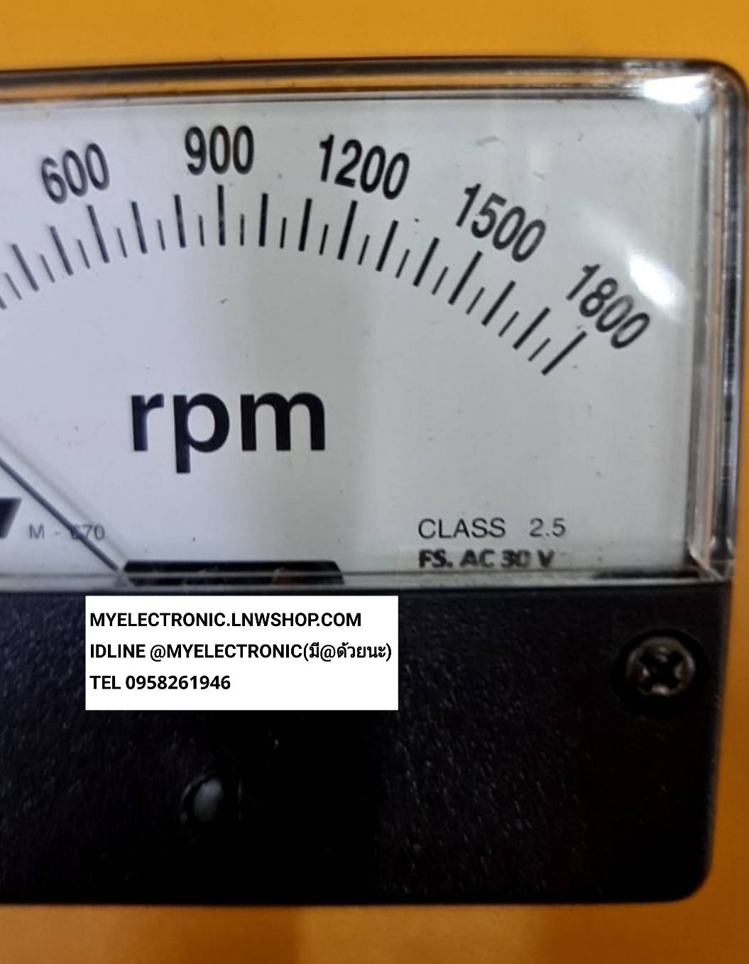 ขาย , มิเตอร์1800RPM , FS30V , AC , มี , โวลุ่มปรับ , METER1800RPM , มิเตอร์เข็ม , 1800RPM , ด้านหลัง , มีโวลุ่มปรับ , มิเตอร์, ขนาด60×70MM. , มิเตอร์ขนาด60×70มม. , JAPAN , ของแท้ มิเตอร์60x70MM. , ราคา , ตัวละ , . , หน่วย , บาท