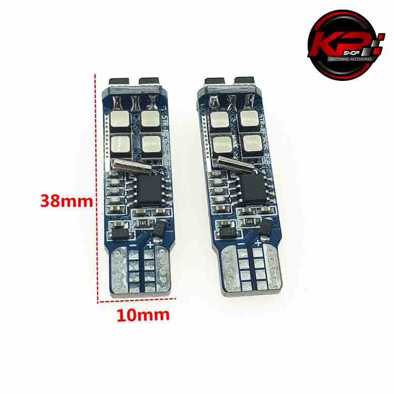 ไฟหรี่led T10 พร้อมรีโมทเปลี่ยนสี