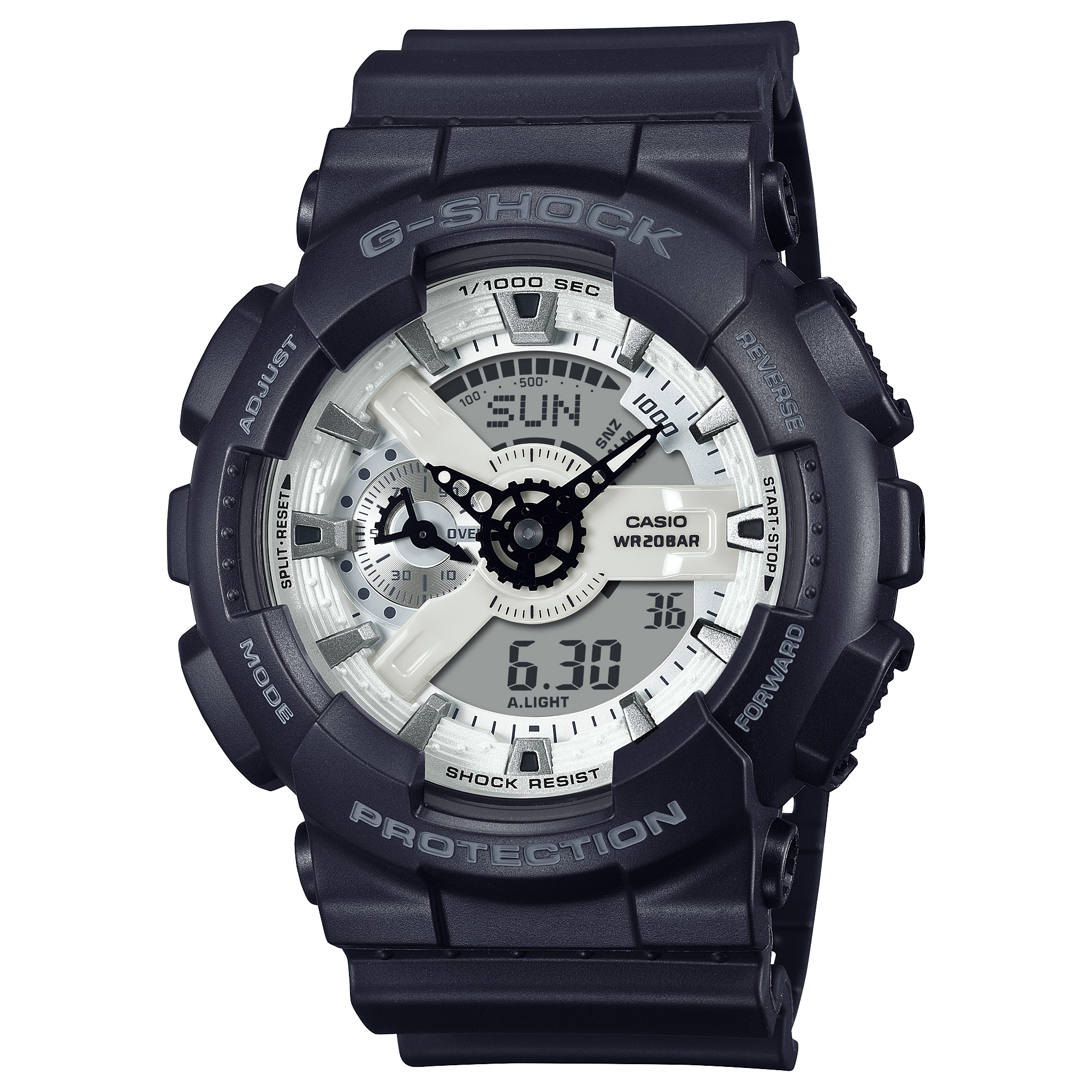 GA-110WD-1A | อะนาล็อก-ดิจิตอลมาตรฐาน | ซีรีส์ 110 | G-SHOCK | นาฬิกา | CASIO