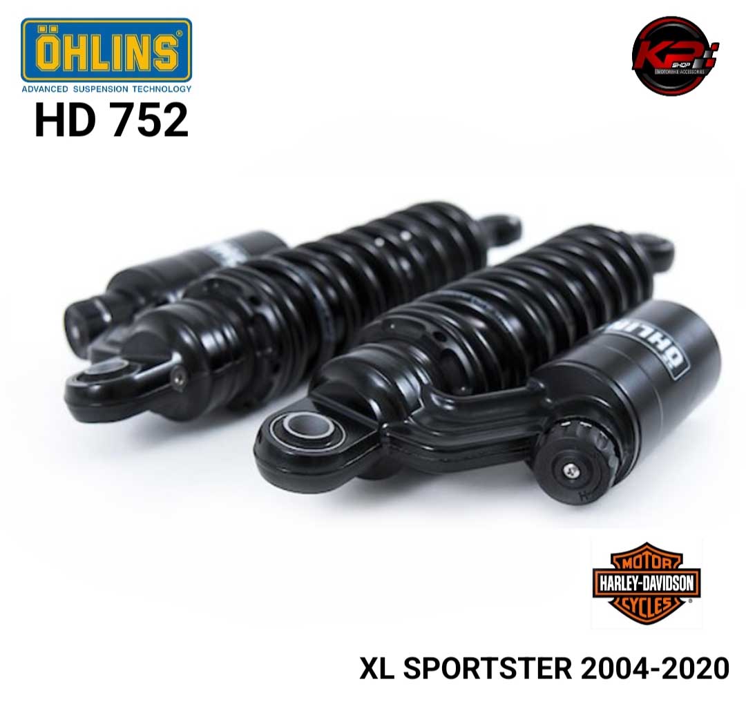 โช๊คหลัง OHLINS HD 752 (296mm) FOR HARLEY DAVIDSON XL SPORTSER BLACKLINE (2004-2020)