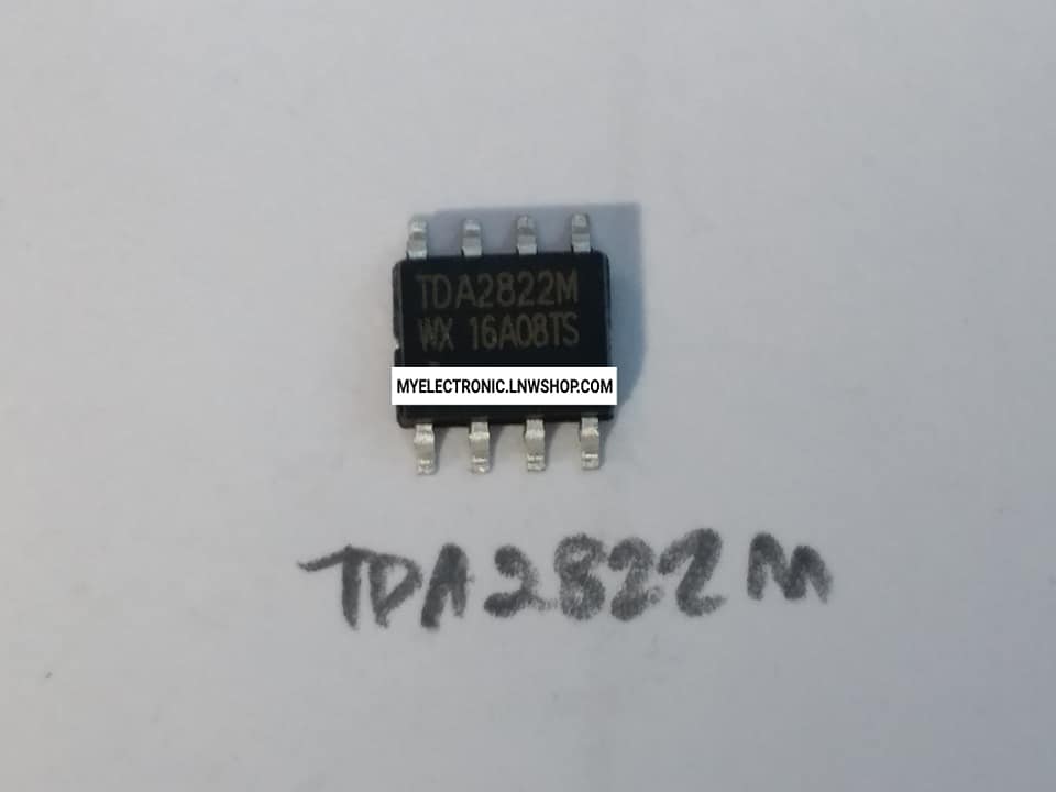 TDA2822MตัวถังDIP8ขายี่ห้อราคาตัวละบาท