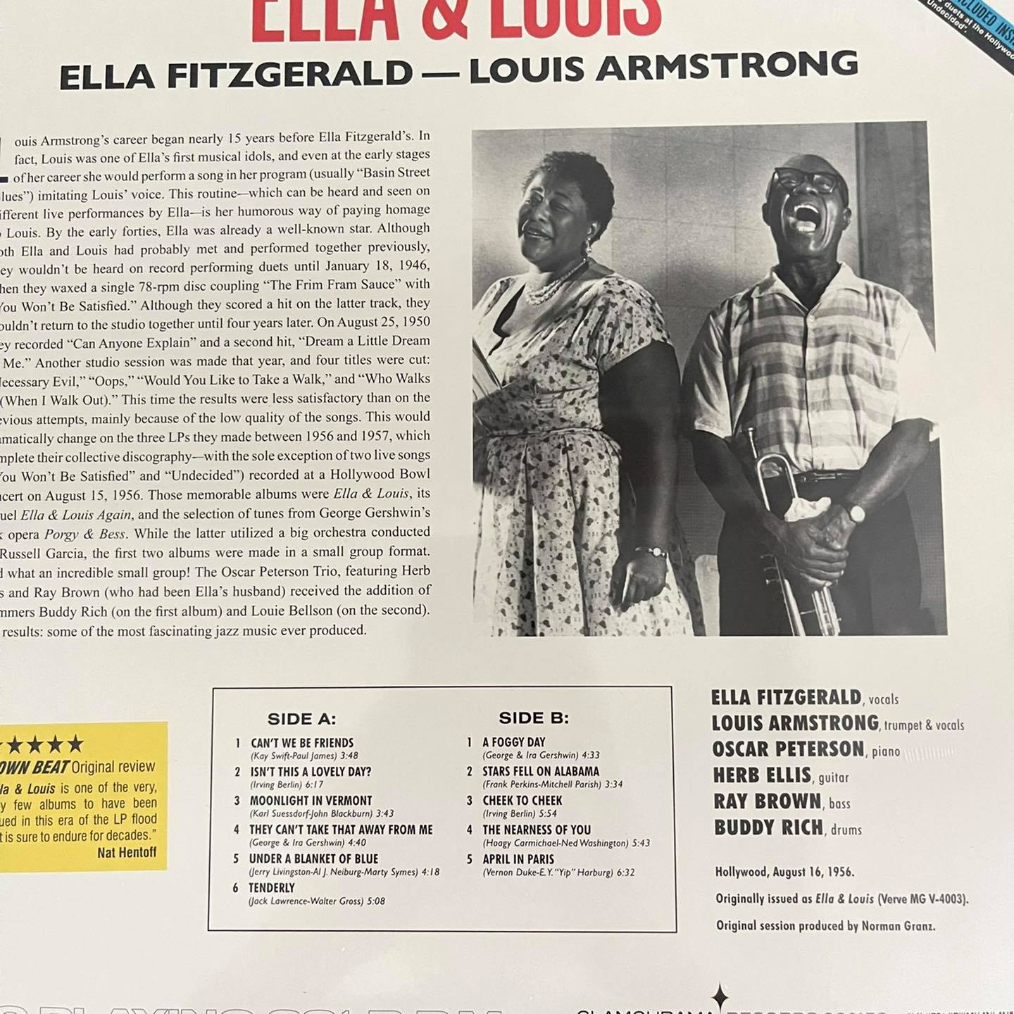 แผ่นเสียง Ella Fitzgerald & Louis Armstrong – Ella & Louis **LP + 7นิ้ว bonus single