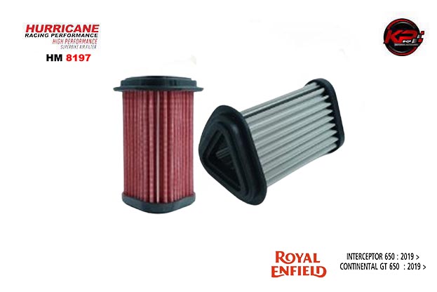 กรองอากาศ HURRICANE FOR ROYAL ENFIELD INTERCEPTOR 650/CONTINENTAL GT650 2019+ (COTTON) HM8197