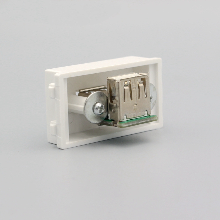 หน้ากาก USB 90° 2.0 (เมีย-เมีย) สำหรับต่อคอมพิวเตอร์