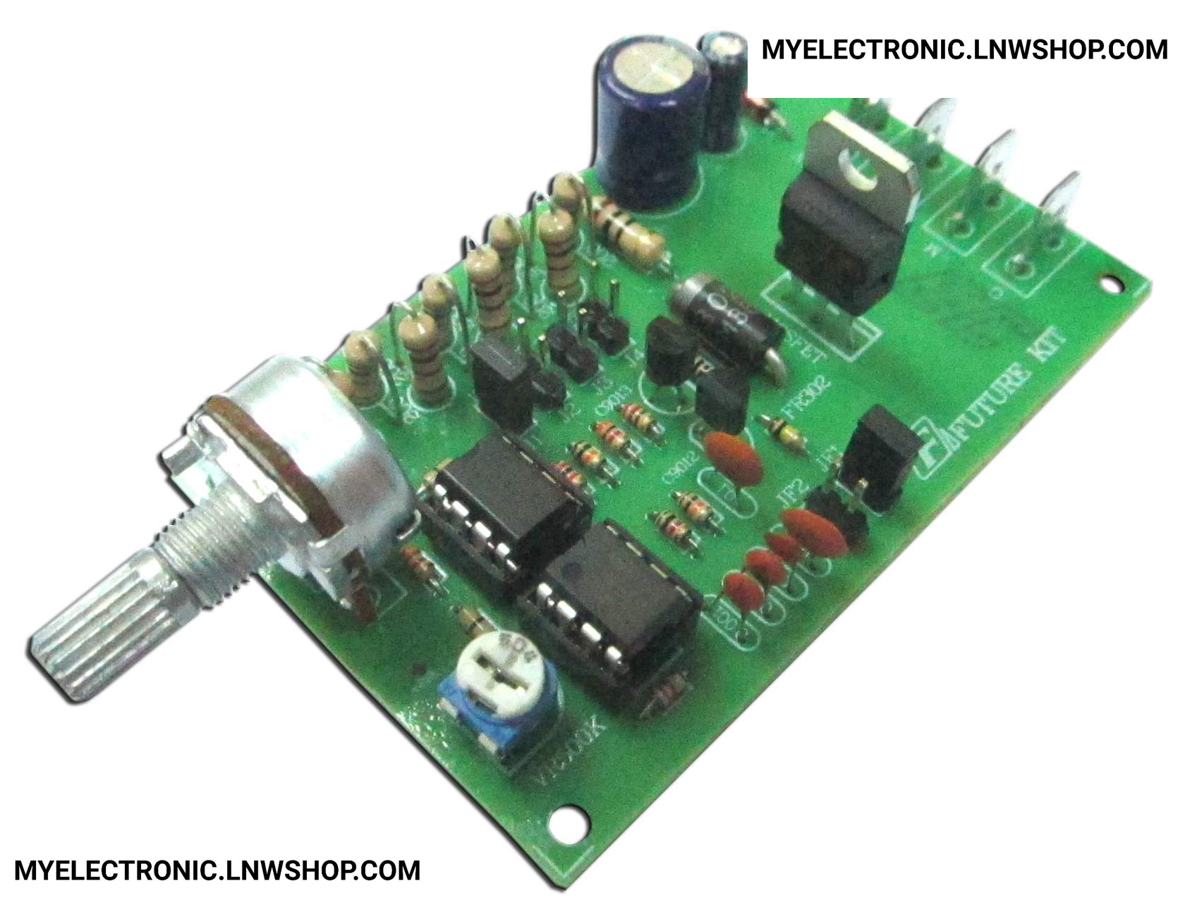 ชุดคิทFK823ควบคุมความเร็วมอเตอร์DC12-50V5A.นำไปประกอบลงปริ้นเอง