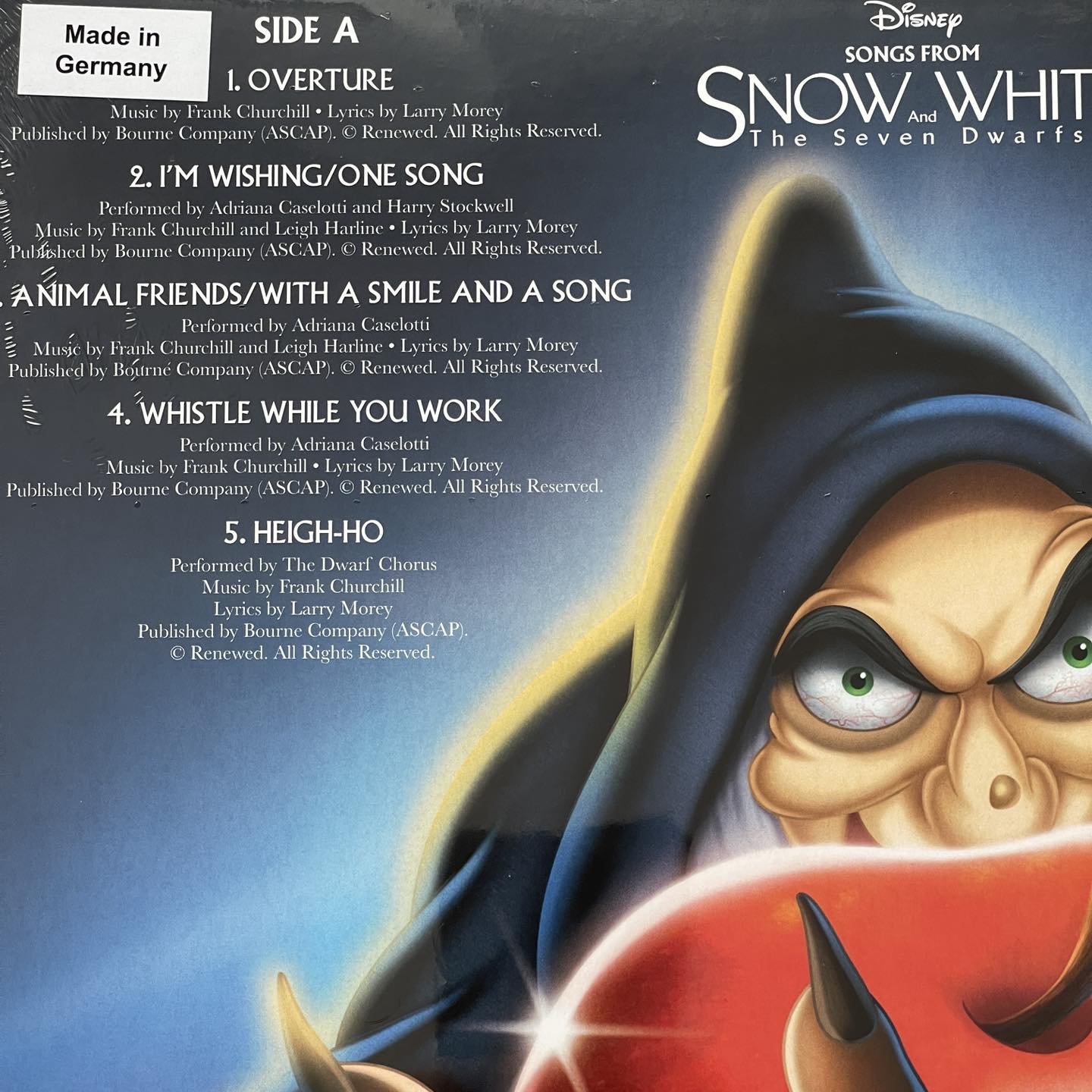 แผ่นเสียง Songs From Snow White And The Seven Dwarfs , limited Red Vinyl มือหนึ่ง ซีล