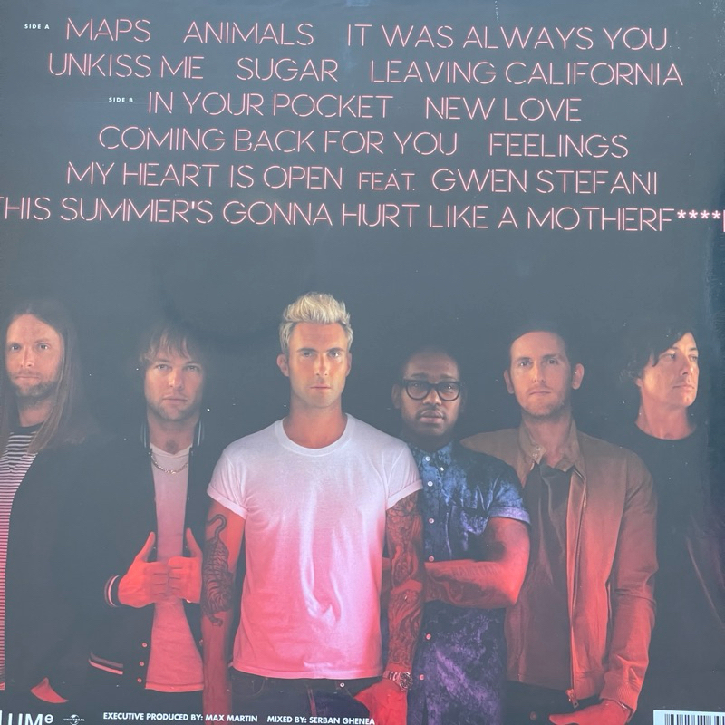 แผ่นเสียง maroon 5 อัลบั้ม v Vinyl, LP, Album, Reissue, Gatefold, Black EU มือหนึ่ง ซีล