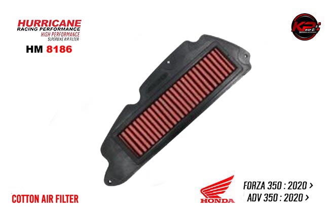 กรองอากาศ HURRICANE FOR HONDA FORZA350 2020+ (COTTON) HM8186