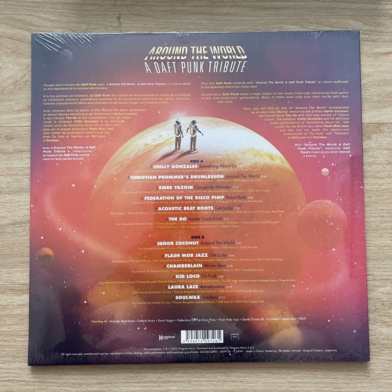 แผ่นเสียง – Around The World - A Daft Punk Tribute Vinyl, LP, Compilation, Stereo แผ่นมือหนึ่ง ซีล