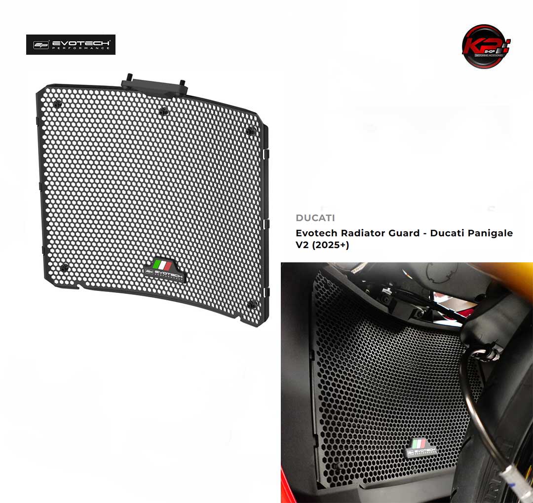 การ์ดหม้อน้ำ Evotech Radiator Guard - Ducati Panigale V2 (2025+)
