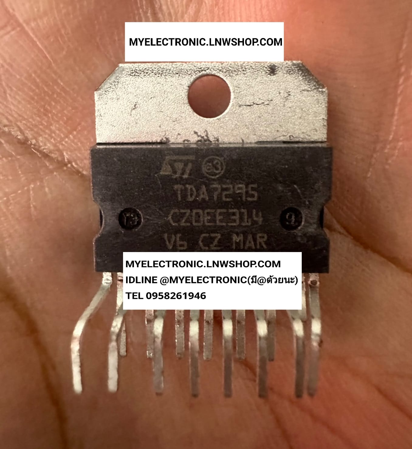 ขาย TDA7295 ไอซี ยี่ห้อ ทอมสัน ST SGS-THOMSAN ตัวถัง ราคา ตัวละ . . . . . หน่วย บาท