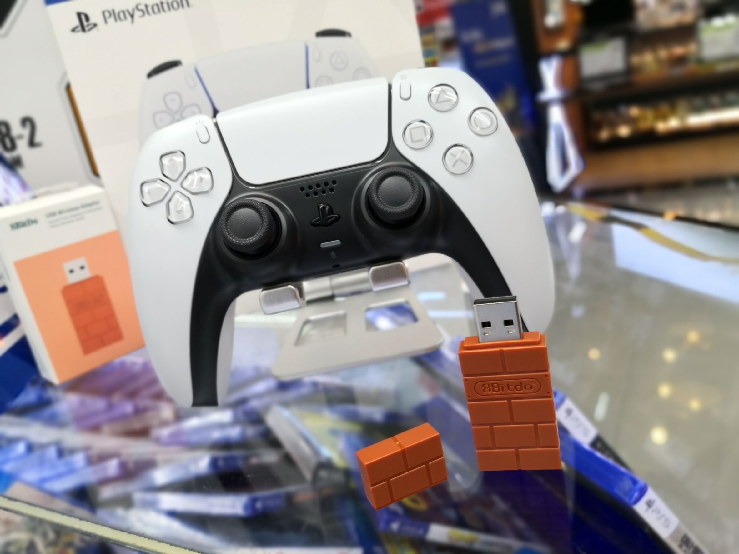 8bitdo Wireless Adapter + Dualsense Controller ( PC & SWITCH Supported) Opensourcegame