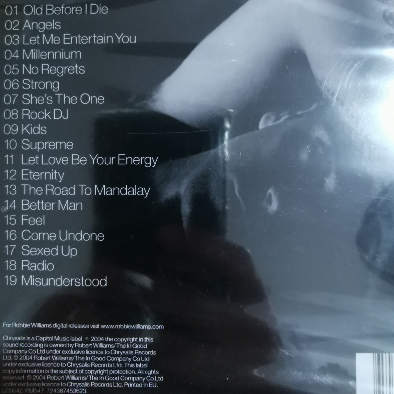 CD ซีดีเพลง แผ่นเพลง Robbie Williams – Greatest Hits