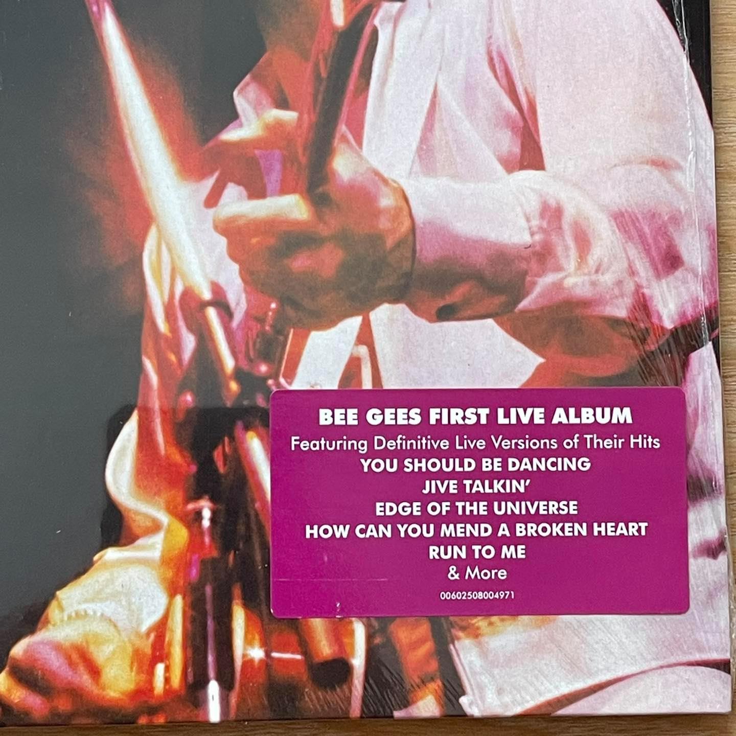 แผ่นเสียง Bee Gees – Here At Last - Bee Gees Live, 2 × Vinyl, LP, Album, Reissue,EU แผ่นเสียงมือหนึ่ง ซีล