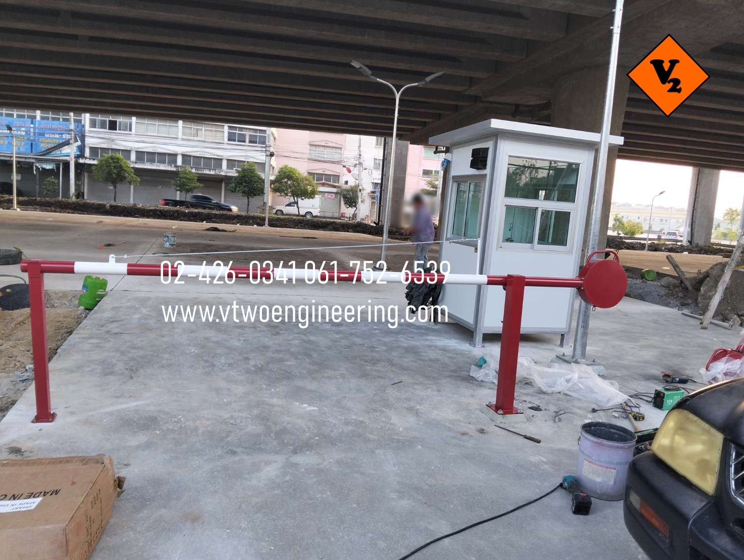 ไม้กั้นทาง ไม้กั้นรถยนต์ ไม้กระดก NO.3