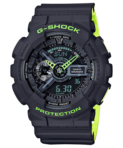 Casio G-Shock GA-110LN Layered Neon colors series รุ่น GA-110LN-8A