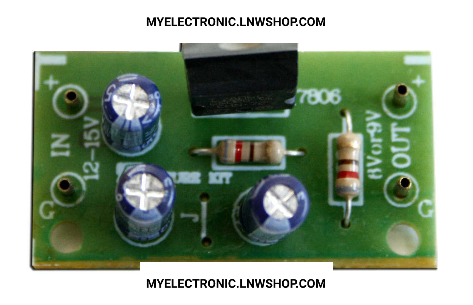 ชุดลงปริ้นFA805วงจรย่อไฟจากไฟ12Vเป็น6V,9V