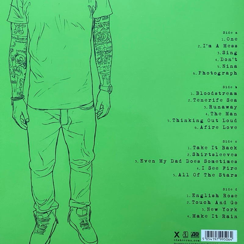 แผ่นเสียง Ed Sheeran - X (10th Anniversary Edition) ,2 x Black Vinyl, 12", 33 ⅓ RPM, Album มือหนึ่ง ซีล