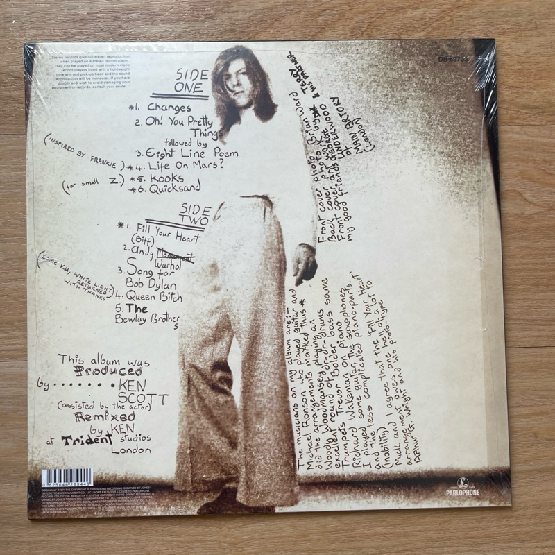 แผ่นเสียง David Bowie - Hunky Dory Vinyl, LP, Album, Reissue, Remastered, Stereo, 180 Gram ,EU มือหนึ่ง ซีล